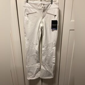 NWT Obermeyer Women’s Clio Softshell pant white 6 long